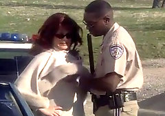 Marilyn chambers very sexy white milf arrested and fucked by black officer