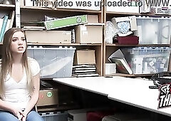 Caught Shoplifter Bargains Blow job And Cowgirl Freedom