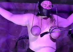 SlaveM is back - Hard Tit Test in the Dungeon - Part 1 mov SD