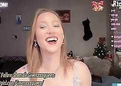 natural boobs american redhead transgirl in sexy lingerie webcams solo