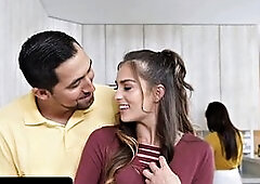 Brunette Wife Kitty Carrera Slams Her Husbands Brains Out with Rough Hard Pounding