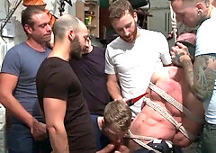 Mechanic, Bound, Fucked, and Doused with Cum!