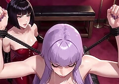 BDSM Stories #12B: Bound and Stretched Under Her Hand (Animated)