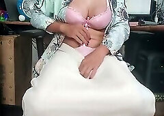 Horny Hijab Shemale Masturbates