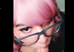 Pink Haired Blowjob