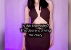 Curvy waist dips low in a taut brown costume ?