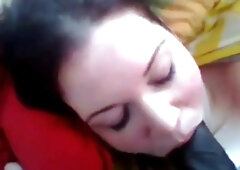White Girl Sucks a Huge BBC