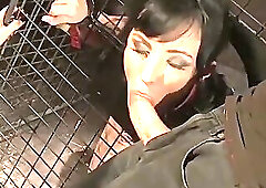 Cruel double punishment. Micho Lechter, and Madison Lovely. BDSM bondage sex movie.