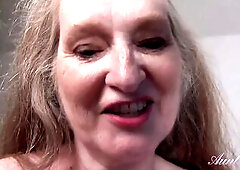 Your Breasty 61yo GILF Stepmom Maggie JACKS U OFF & SUCKS YOUR SCHLONG, then toys her OLDER VAGINA. Some other valuable gem from AuntJudy's U