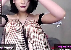 Kinky Hot TGirl Jerking Off on Webcam Part 5