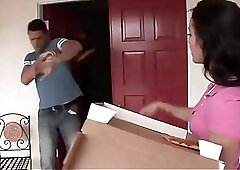 Pizza Delivery girl is seduced and fucked by a customer