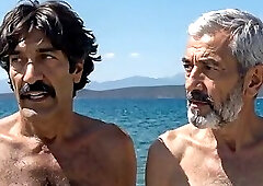 The Italian tourist goes to a beach with the hairy, horny, older farmers, and meets the fisherman
