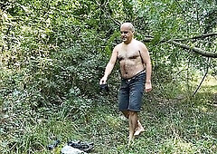 Zolee77 Strips in Woods and Jerks His Cock