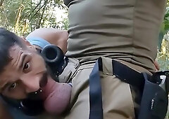 Throating the Cop's Immense Trouser snake