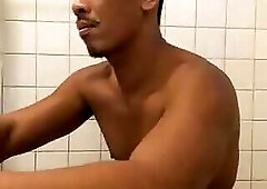Asian solo athletic sexy guy jerk off cumshot captured on cam4