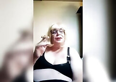Part three - big beautiful woman TV plays and lunches, and uses toys on her teats and talks about violet wands.