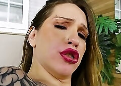 Natural Tranny Aya Doll Tests the Sex Machine