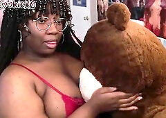 Teddy Bear Play - I let Mr. Teddy Eat my Vagina and Then I Started Humping Him