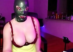 Chubby latina with big boobs toys her pussy