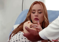 Big tit patient deepthroating her doctor