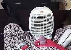 Smokin' crossdresser jerking off infront of the heater in hawt boots. Getting my weenie priceless and sexy cumming all over myself.feeling the ha