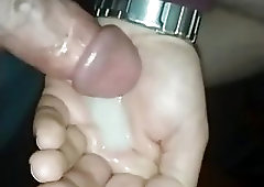 I Drink my own Cum comin from my stretched balls