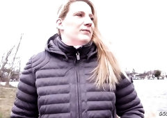 I saw this hawt mother I'd like to fuck with great curves here in Berlin and had to talk to her. At 1st this babe was surprised to be approached 