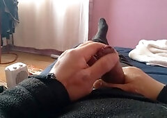 Small penis humiliation, man masturbating, masturbation cum