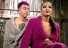 Corbin becomes slave boy of shemale Goddess