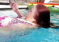 yep Attractive Harry started 1st to show off how this chab could hang off the pool and do below water reverse sit suos back bows Not sure what one wou