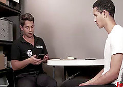 Cop Fisting poor hetero guy & Fucking