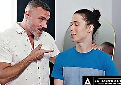 Stepdad Manuel Skyes Step-Fantasy Sparks Hardcore Bareback Pounding with Twink Daniel Tanner