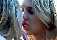Scarlet Red and Jillian Jansons Hairy Outdoor Fuck Fest