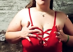 Sexy Transsexual With Big Boobs Jerking Off Inside