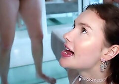 Swinger fuckfest between allies during the holidays voyage - Matty Mila, Catherine Knight & Lola Rose