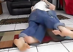 ManPuppy Elis Ataxxx JC Dickerson and Richard Lennox Wrestle Into a Wild Foot Fight