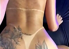 A curvy, hot brunette hair on all fours wanted to have great sex.