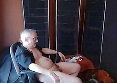 Grandpa Balloonbanger gets his kicks with some steamy self-pleasure