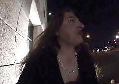 Diirty fag sissy aged street slut is looking for recent clients. Standing on a street corner like a cheap CD floozy looking for dollars. Looking to ge