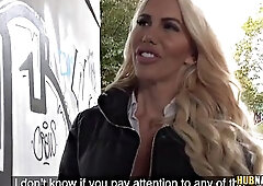 Erik Everhard Rescues Tori Cummings from Street Nudity and Pounds Her