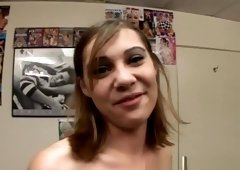 Amazing pornstar Cindy Sterling in fabulous blowjob, swallow porn scene